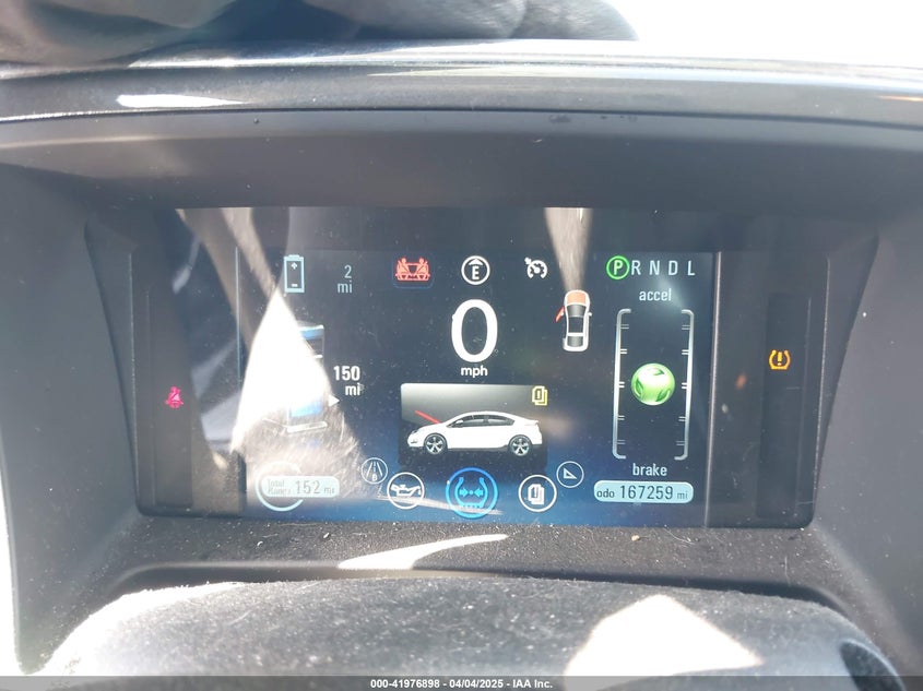 2011 CHEVROLET VOLT VIN: 1G1RD6E44BU103419