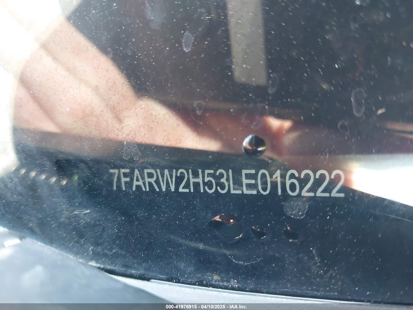 2020 HONDA CR-V VIN: 7FARW2H53LE016222