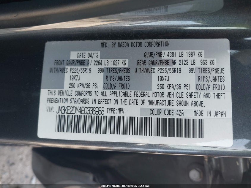 2014 MAZDA CX-5 GRAND TOURING - JM3KE2DY4E0338988