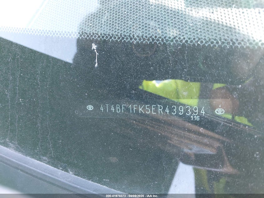 2014 TOYOTA CAMRY VIN: 4T4BF1FK5ER439394