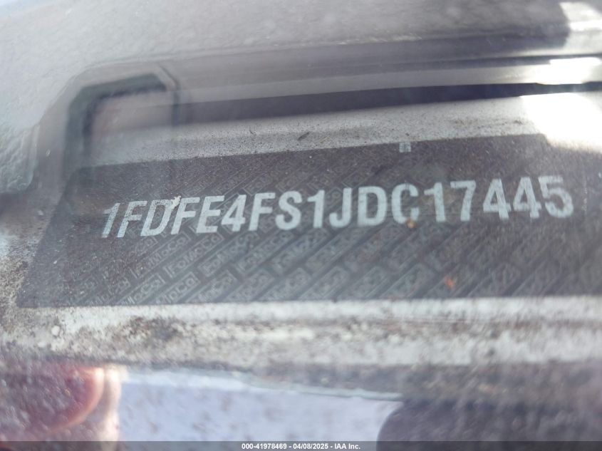 2018 Ford E-450 Cutaway VIN: 1FDFE4FS1JDC17445 Lot: 41978469