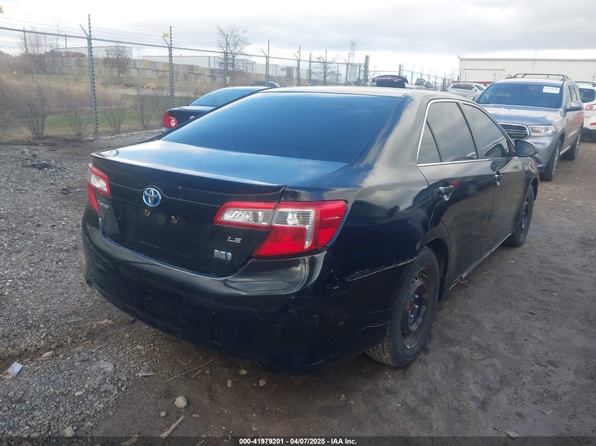 2012 TOYOTA CAMRY HYBRID VIN: 4T1BD1FK4CU027058