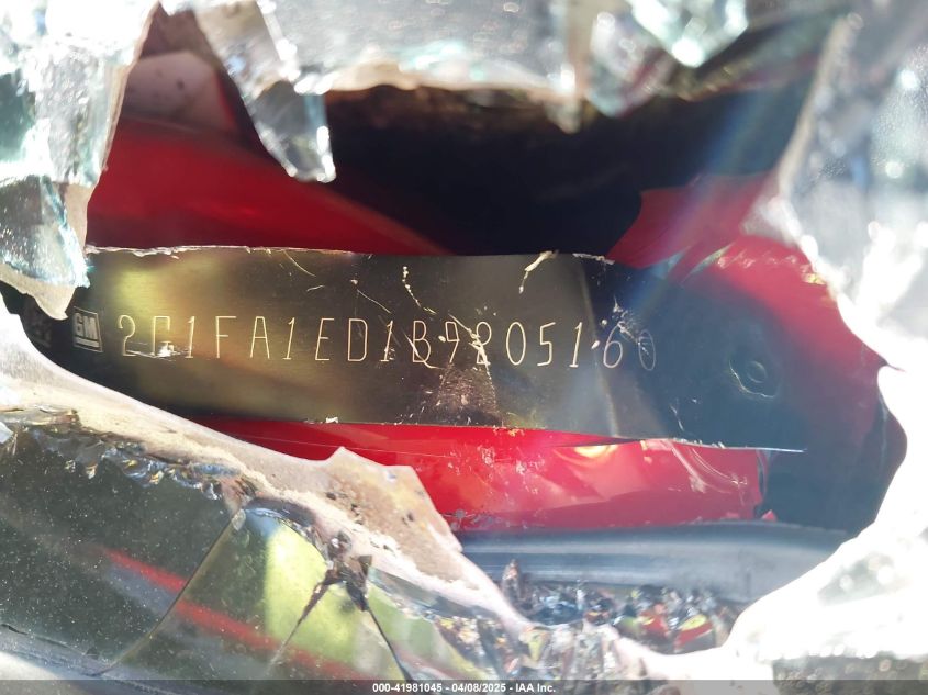 2011 Chevrolet Camaro 2Ls VIN: 2G1FA1ED1B9205160 Lot: 41981045