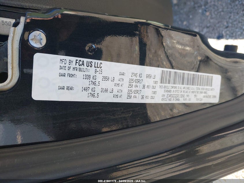 2016 DODGE GRAND CARAVAN SXT - 2C4RDGCG2GR118242