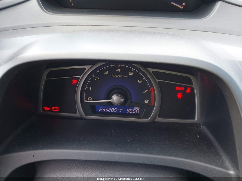2006 HONDA CIVIC VIN: 1HGFA15576L049836