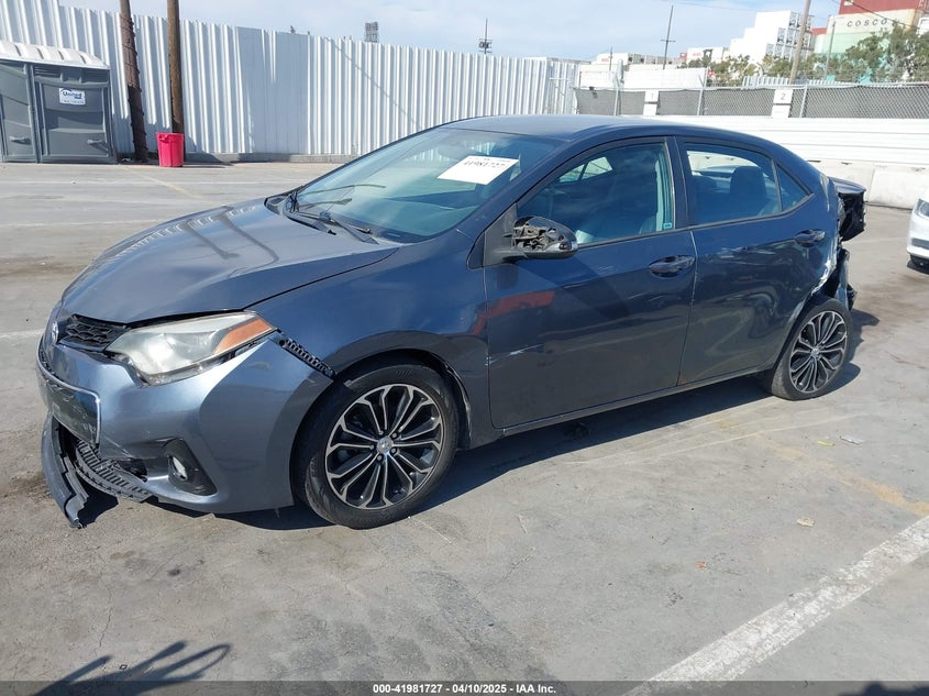 2016 TOYOTA COROLLA VIN: 5YFBURHE8GP405511