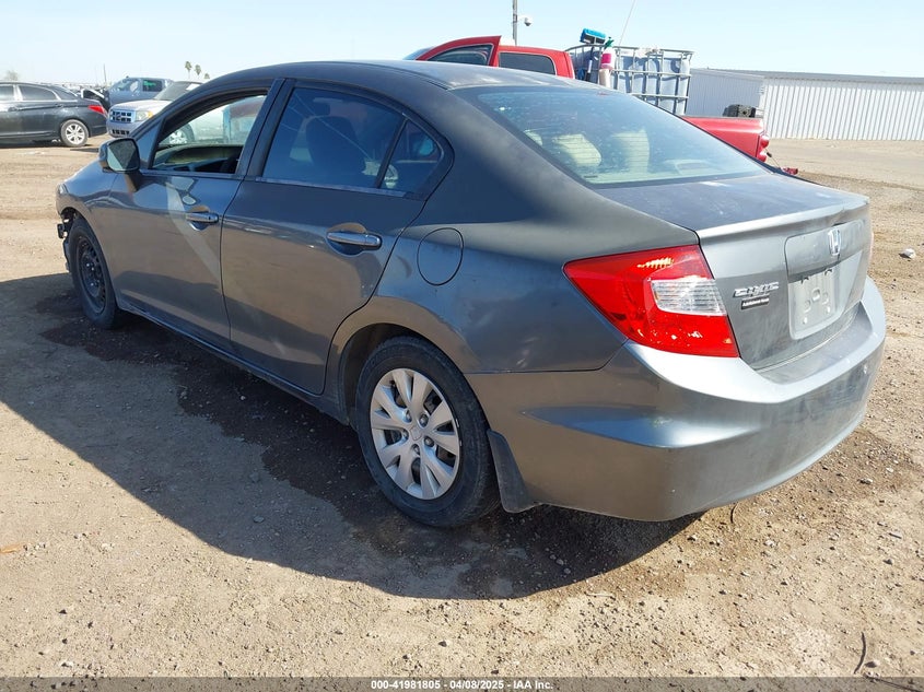 2012 HONDA CIVIC VIN: 2HGFB2F55CH611193