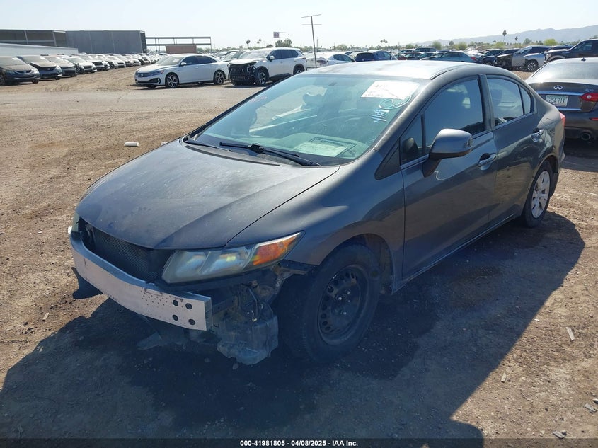 2012 HONDA CIVIC VIN: 2HGFB2F55CH611193