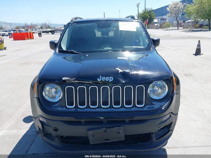2017 Jeep Renegade Sport Fwd VIN: ZACCJAABXHPF58539 Lot: 41982544