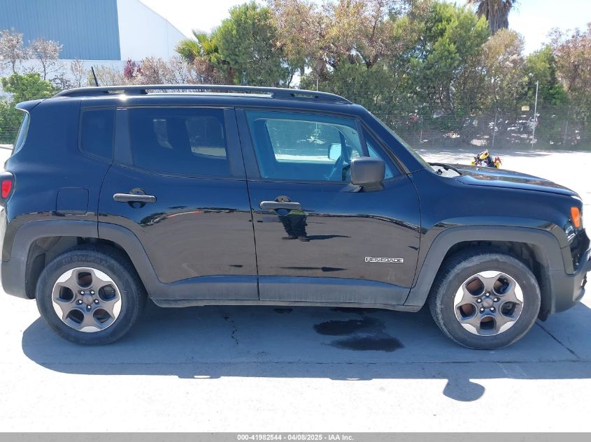 2017 Jeep Renegade Sport Fwd VIN: ZACCJAABXHPF58539 Lot: 41982544