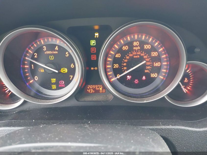 2010 Mazda 6 I Grand Touring/I Touring/I Touring Plus VIN: 01YVHZ8CH1A5M4542 Lot: 41983679