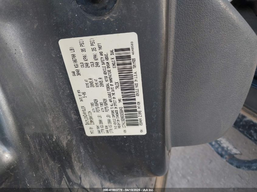 2006 Dodge Ram 1500 Slt/Trx4 Off Road/Sport VIN: 1D7HU18206S656043 Lot: 41983778