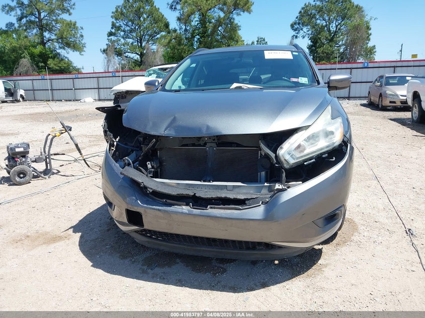 2016 Nissan Murano Sv VIN: 5N1AZ2MG3GN149590 Lot: 41983797