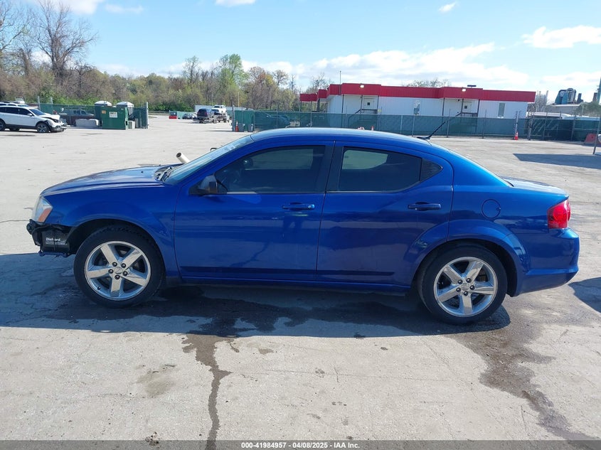 2013 DODGE AVENGER VIN: 1C3CDZAB6DN653869