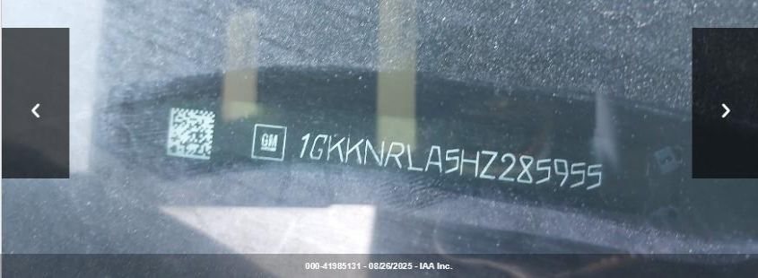 2017 GMC Acadia Sle-1 VIN: 1GKKNRLA5HZ285955 Lot: 41985131