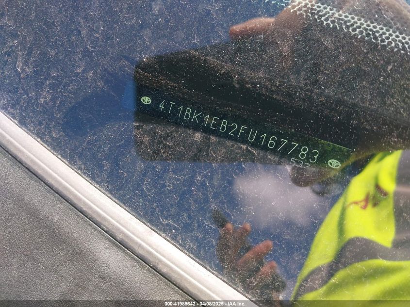 2015 Toyota Avalon Limited VIN: 4T1BK1EB2FU167783 Lot: 43261253