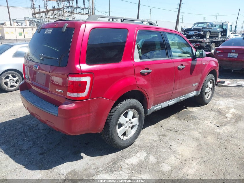 2008 FORD ESCAPE VIN: 1FMCU93198KD65749