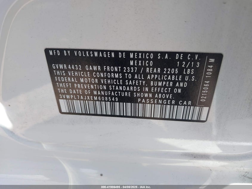 2014 VOLKSWAGEN JETTA SPORTWAGEN 2.0L TDI - 3VWPL7AJXEM608549