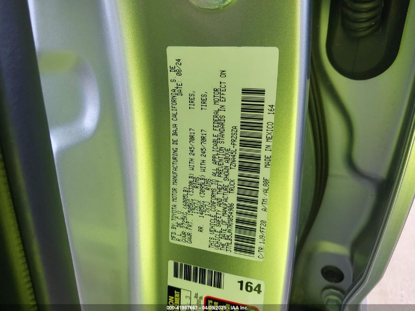 2024 Toyota Tacoma - 3TMLB5JN7RM054906