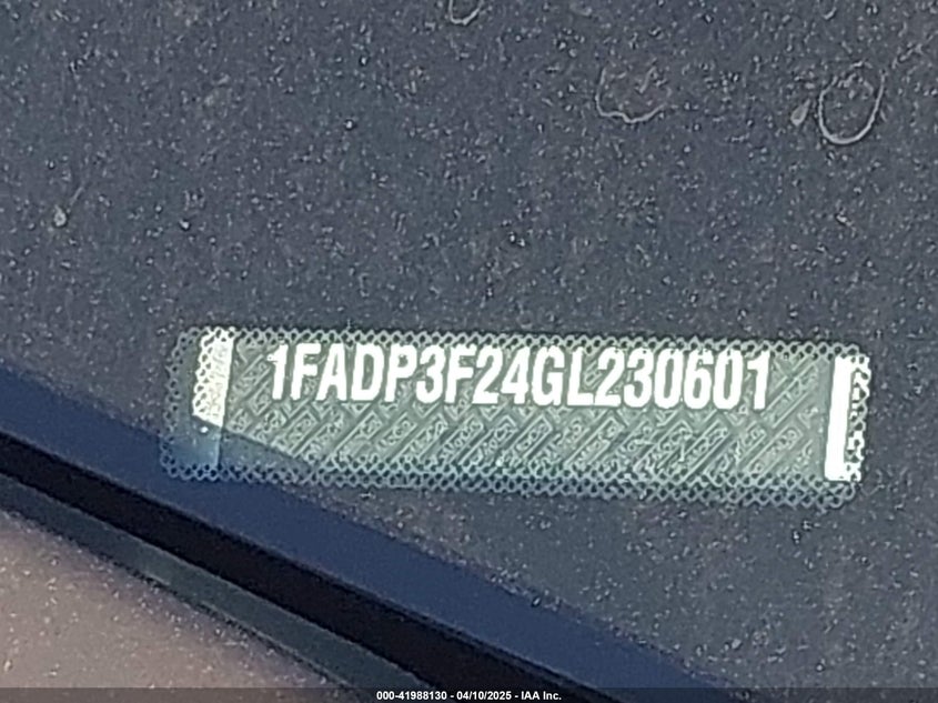 2016 FORD FOCUS SE - 1FADP3F24GL230601