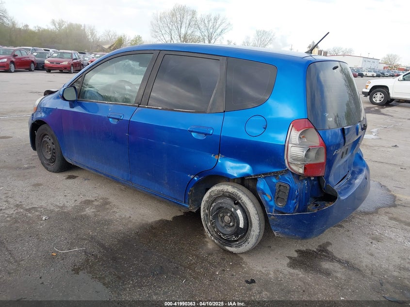 2008 HONDA FIT VIN: JHMGD38498S043827