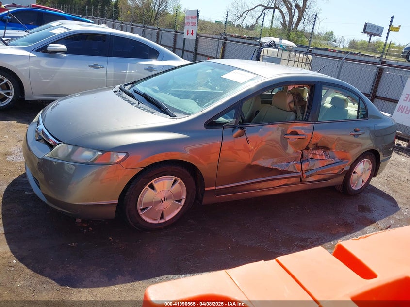 2007 Honda Civic Hybrid VIN: JHMFA36277S006005 Lot: 41990565