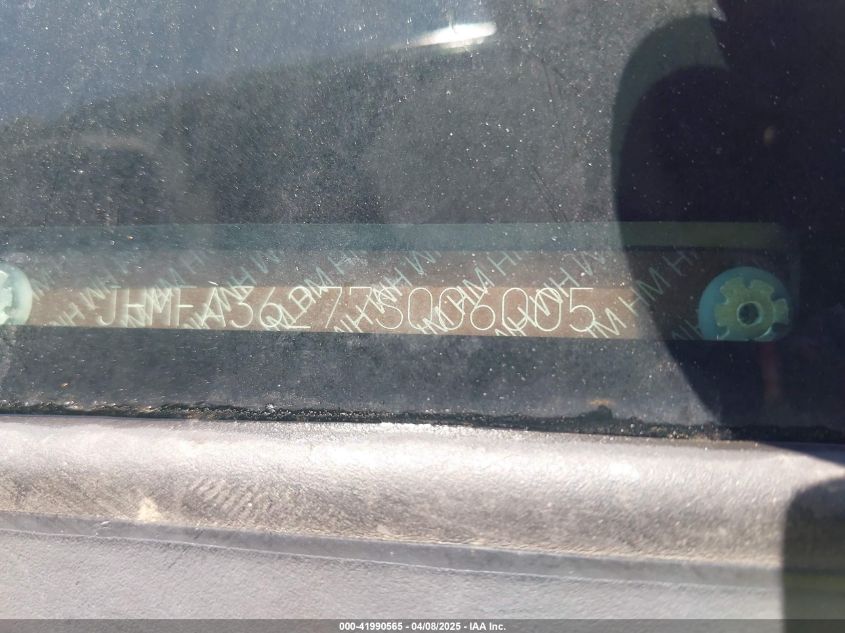 2007 Honda Civic Hybrid VIN: JHMFA36277S006005 Lot: 41990565