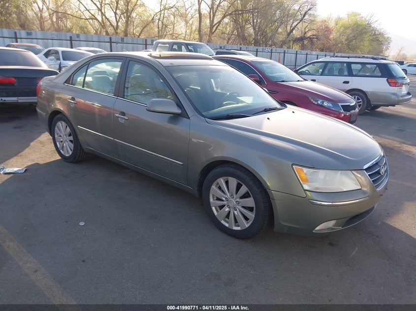 2009 Hyundai Sonata Limited V6 green sedan gasoline 5NPEU46F79H427463 photo #1