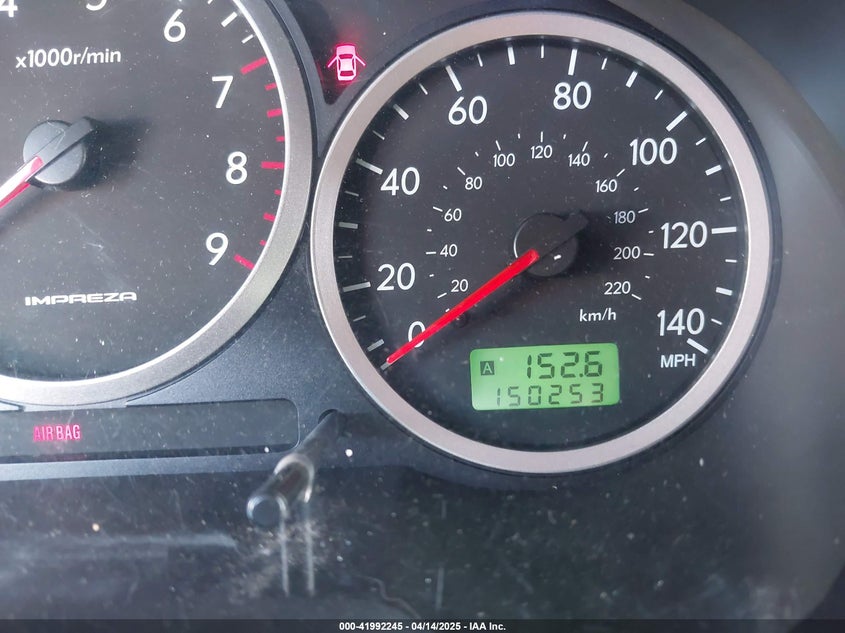 2002 Subaru Impreza Wrx VIN: JF1GG29642G836374 Lot: 41992245