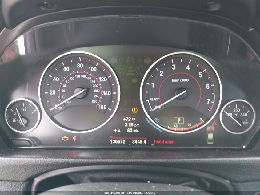 2012 BMW 328I VIN: WBA3A5C56CF345904 Lot: 41992572