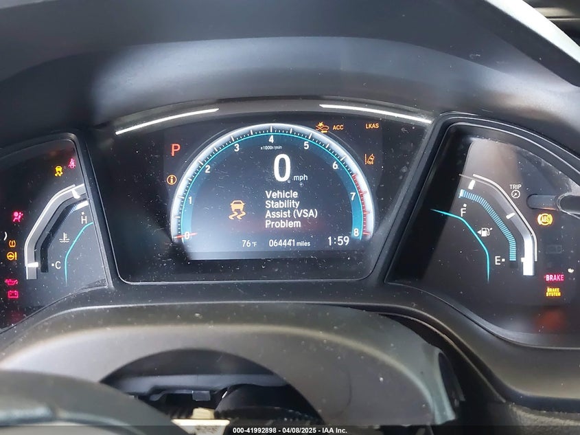 2019 HONDA CIVIC VIN: SHHFK7H37KU225689
