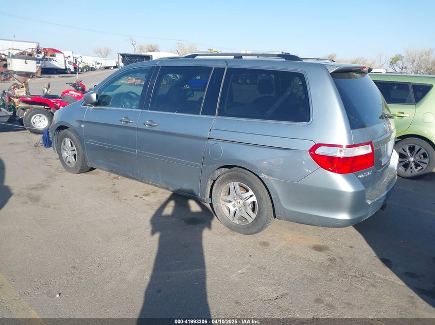 2007 Honda Odyssey Ex-L silver van gasoline 5FNRL38787B013639 photo #4