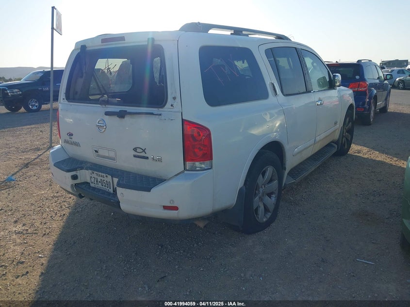 2008 NISSAN ARMADA VIN: 5N1BA08D78N620027