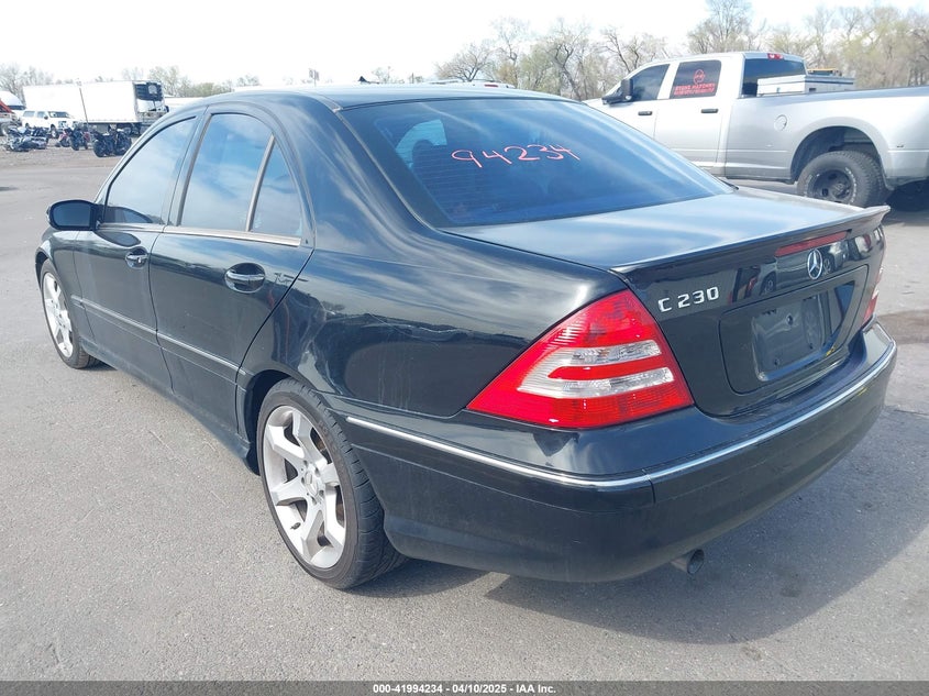 2007 MERCEDES-BENZ C 230 VIN: WDBRF52H07F929603