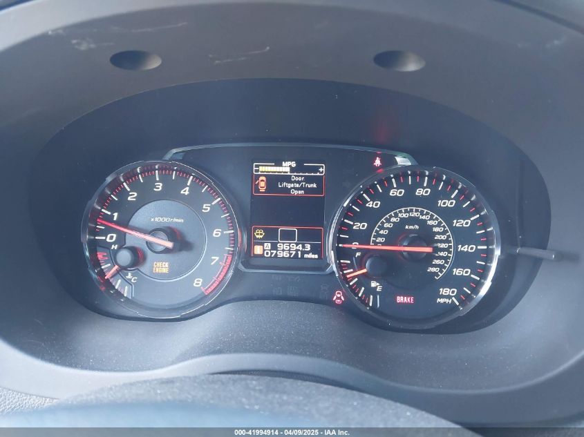 2018 Subaru Wrx VIN: JF1VA1A66J9810800 Lot: 41994914