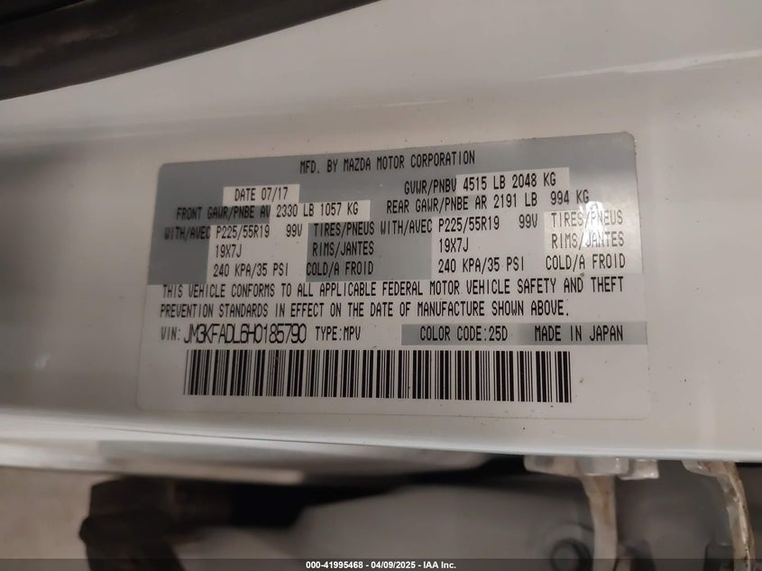 2017 MAZDA CX-5 GRAND TOURING - JM3KFADL6H0185790