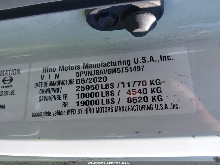 5PVNJ8AV6M5T51497 2021   photo no. 9