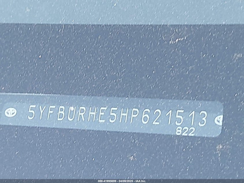 2017 TOYOTA COROLLA SE - 5YFBURHE5HP621513