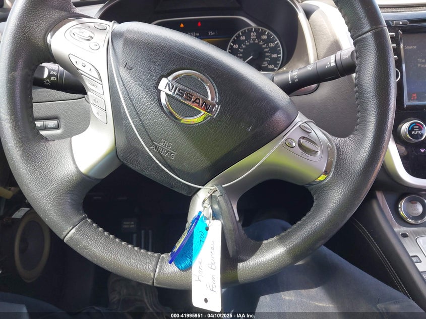 2016 Nissan Murano Sl VIN: 5N1AZ2MG9GN118893 Lot: 41995951