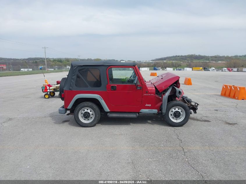 1998 Jeep Wrangler Se VIN: 1J4FY29PXWP785510 Lot: 41998116