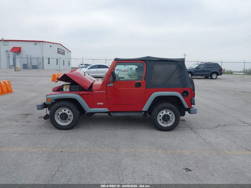 1998 Jeep Wrangler Se VIN: 1J4FY29PXWP785510 Lot: 41998116