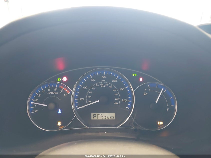2012 SUBARU FORESTER VIN: JF2SHABC0CH461107