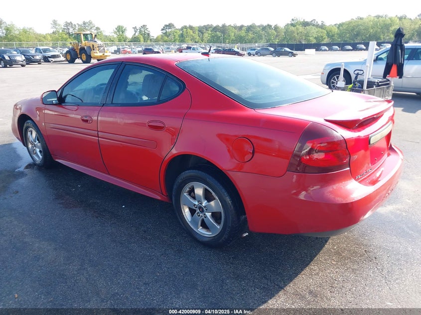 2006 PONTIAC GRAND PRIX VIN: 2G2WP552561248999