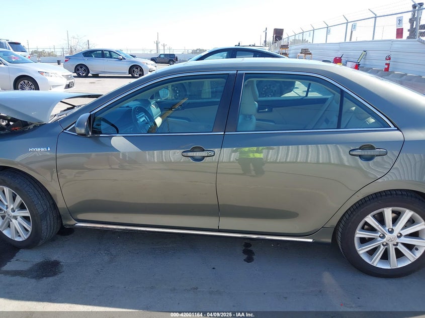 2013 TOYOTA CAMRY HYBRID XLE - 4T1BD1FK7DU091659