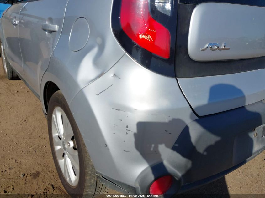 2015 Kia Soul + VIN: KNDJP3A57F7784205 Lot: 42001560