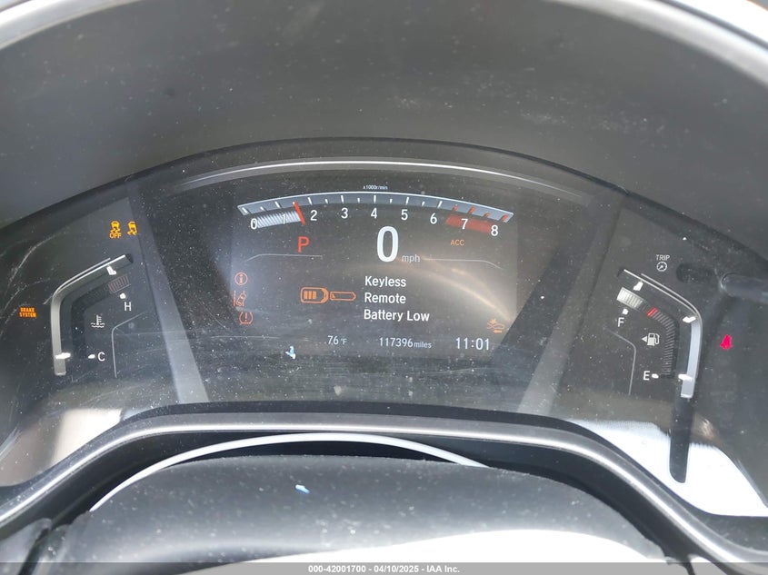 2019 HONDA CR-V VIN: 5J6RW1H58KA042502