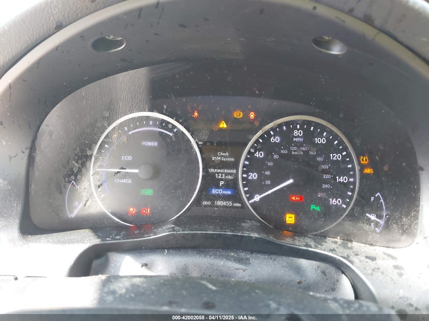2014 LEXUS ES 300H VIN: JTHBW1GG4E2064553