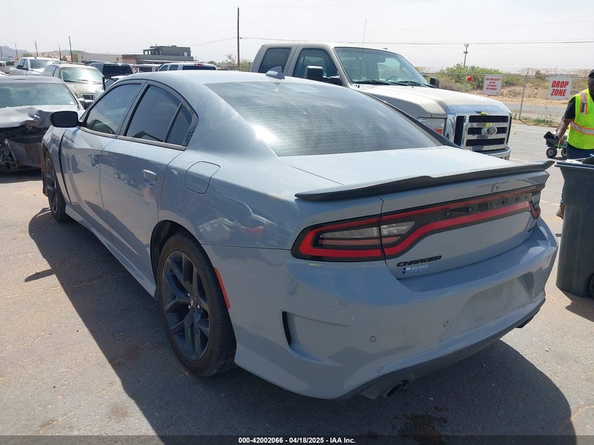 VIN 2C3CDXHG9NH106319 2022 DODGE CHARGER GT RWD
