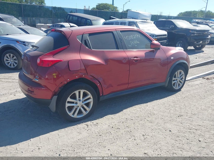 Vin: jn8af5mr4ct102580, lot: 42493700, nissan juke sv 20124