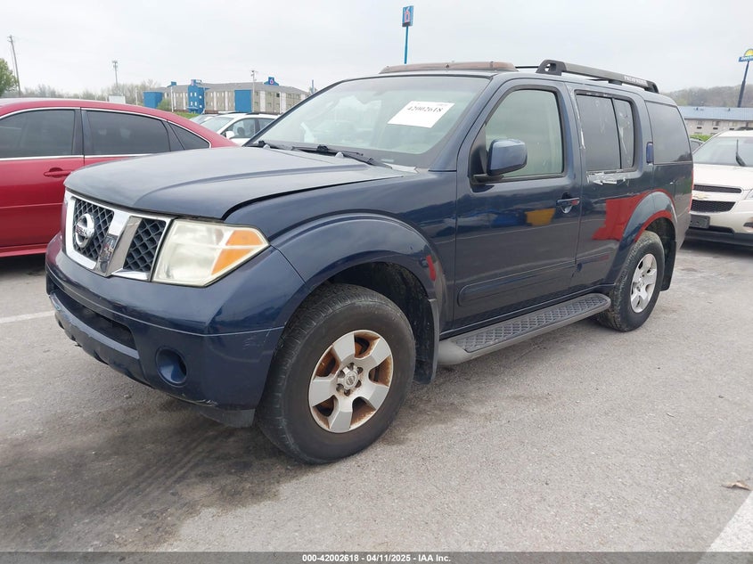 2007 NISSAN PATHFINDER VIN: 5N1AR18W37C606583